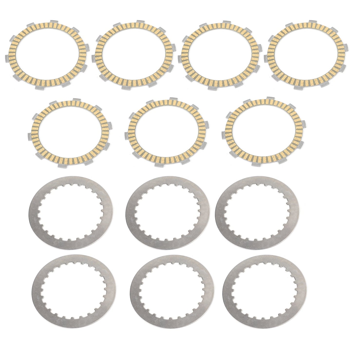 Clutch Plate Kit - Friction & Steel Plates For Honda ATV TRX420TM/FM FourTrax TRX500