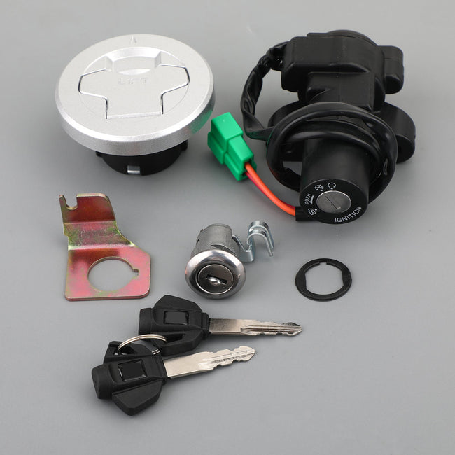 Ignition Switch Fuel Gas Cap Seat Lock Set w/Keys For Suzuki GSXR150 GIXXER GSX150F L6-L8