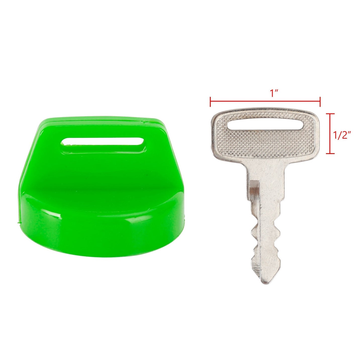 2PCS Green Ignition Key Cover w/Nut For Polaris RZR XP 570 800 900 1000 5433534