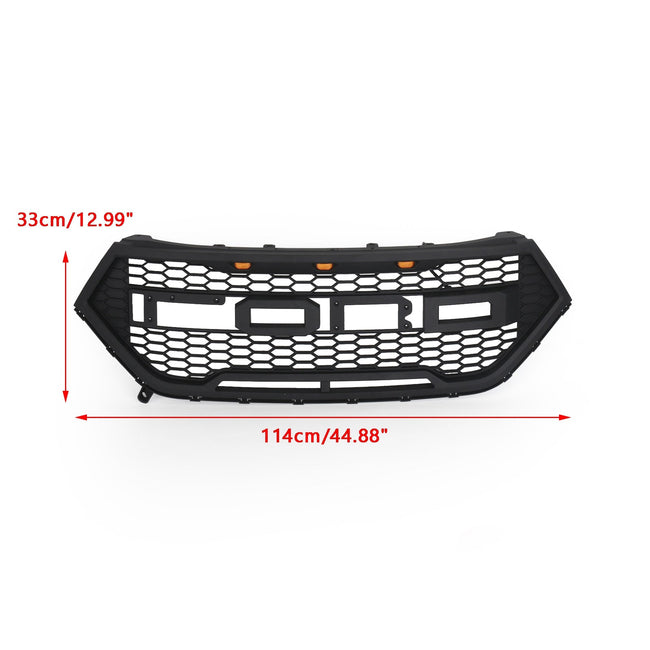 2015-2018 Ford Edge Raptor Style Front Bumper Grill Upper Grille Black