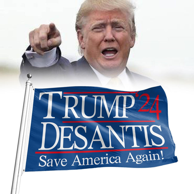 Save America Again Donald Trump Flag Trump Desantis 2024 3x5 Ft banner