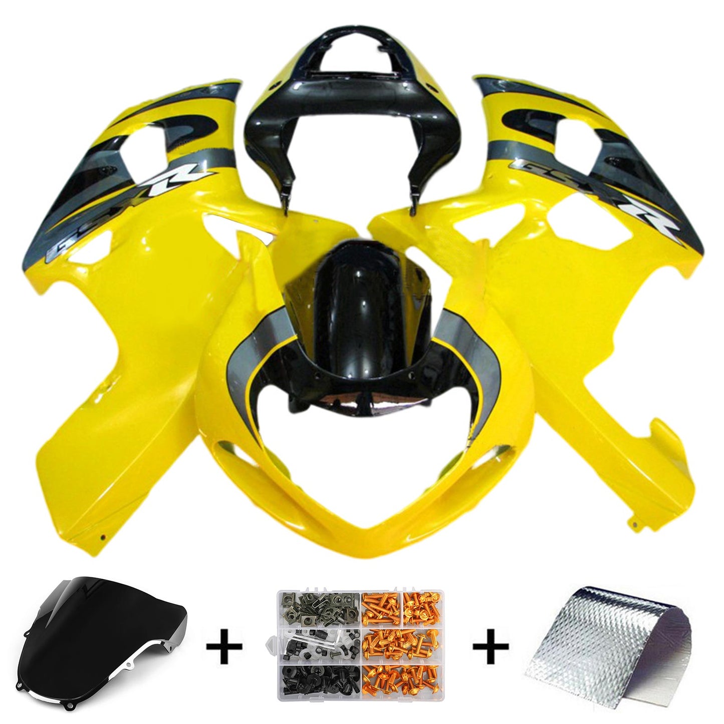 2001-2003 Suzuki GSXR600 GSXR750 K1 Fairing Kit Bodywork Plastic ABS