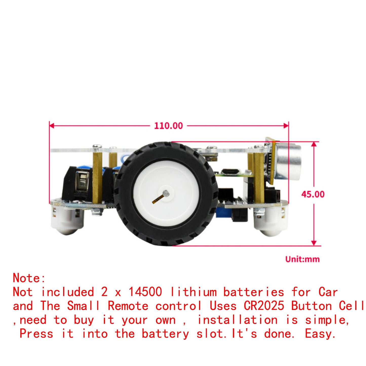 Self-Driving Smart Car Bluetooth Control Infrared With Raspberry Pico GO Board