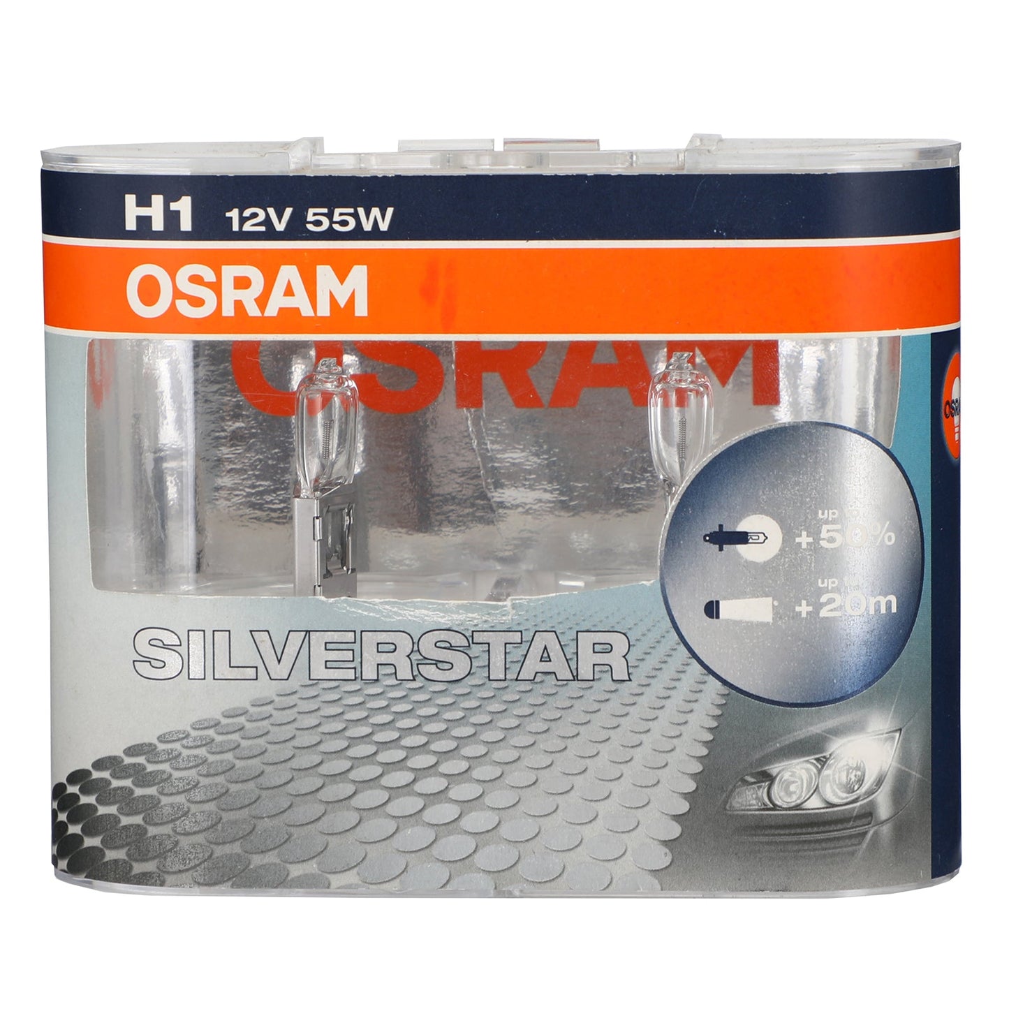 H7 64210SVS For OSRAM SILVERSTRA Headlight 12V55W +20M Up To 50% Light