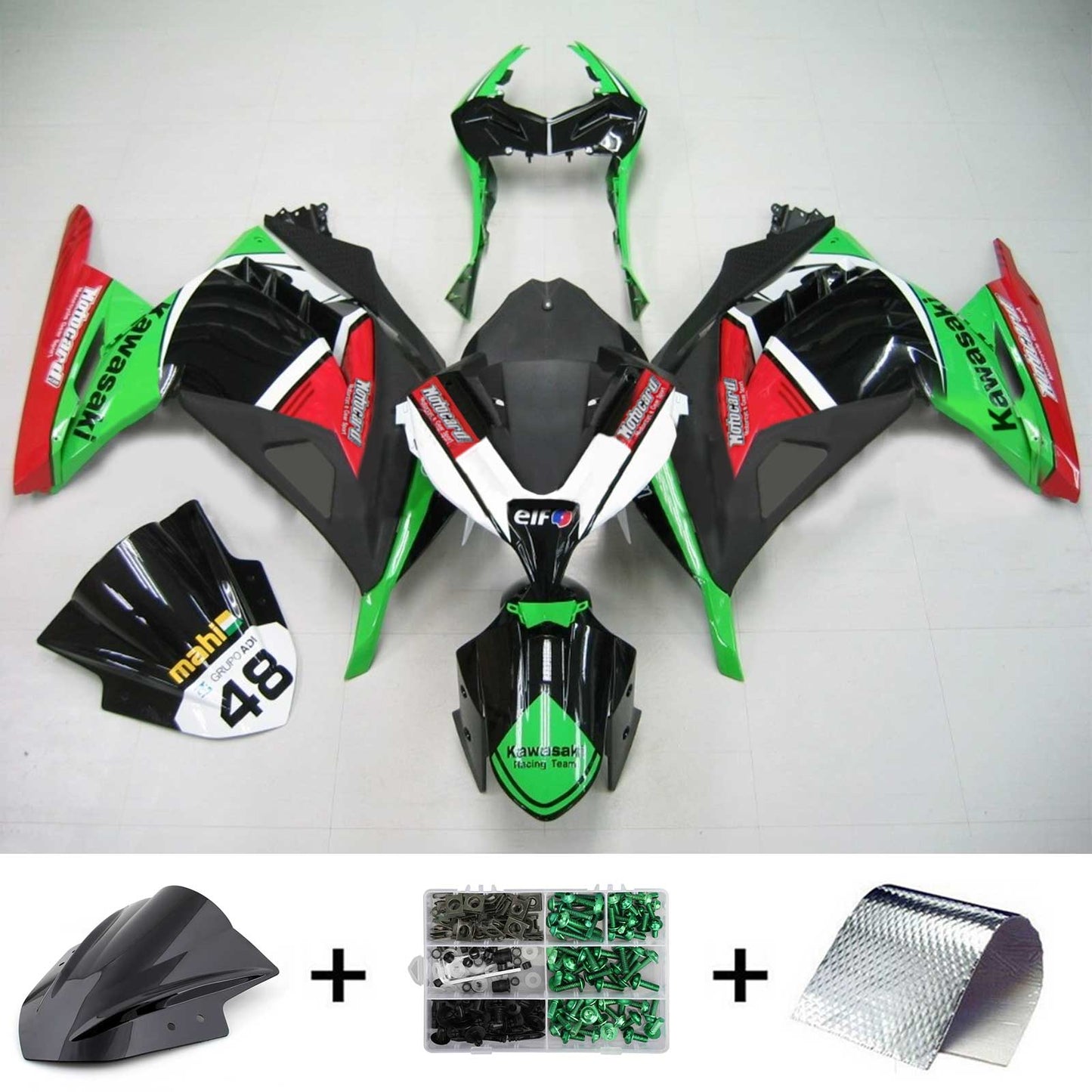 2013-2024 Kawasaki EX300/Ninja300 Injection Fairing Kit Bodywork Plastic ABS#161