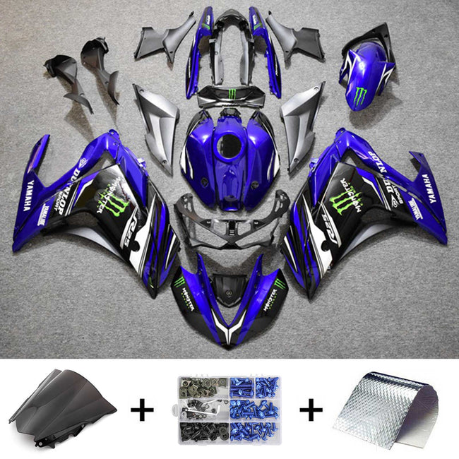 2014-2018 Yamaha YZF-R3 2015-2017 R25 Amotopart Injection Fairing Kit Bodywork ABS #108