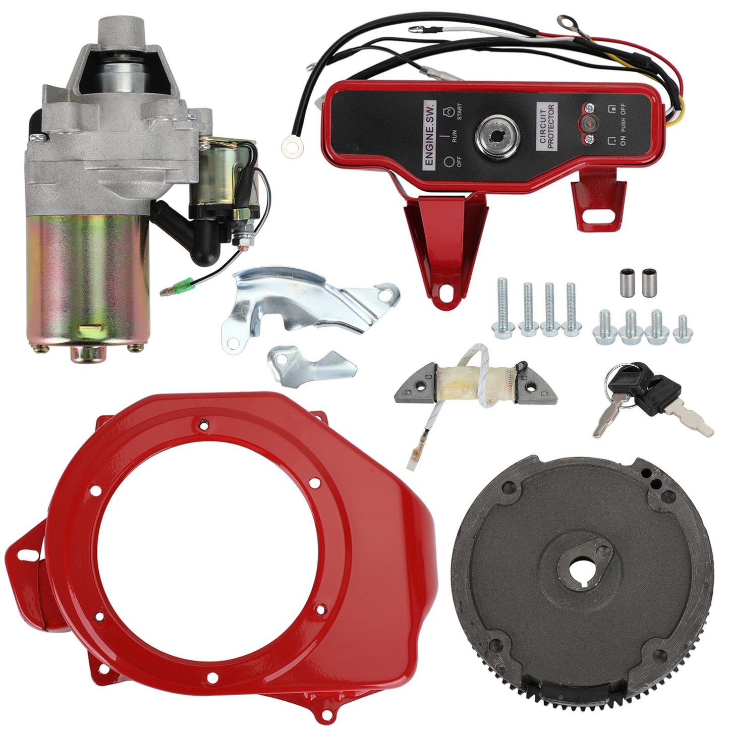 Honda GX160 GX200 5.5HP 6.5HP Engine Flywheel Switch kit Electric Start Conversion Kit