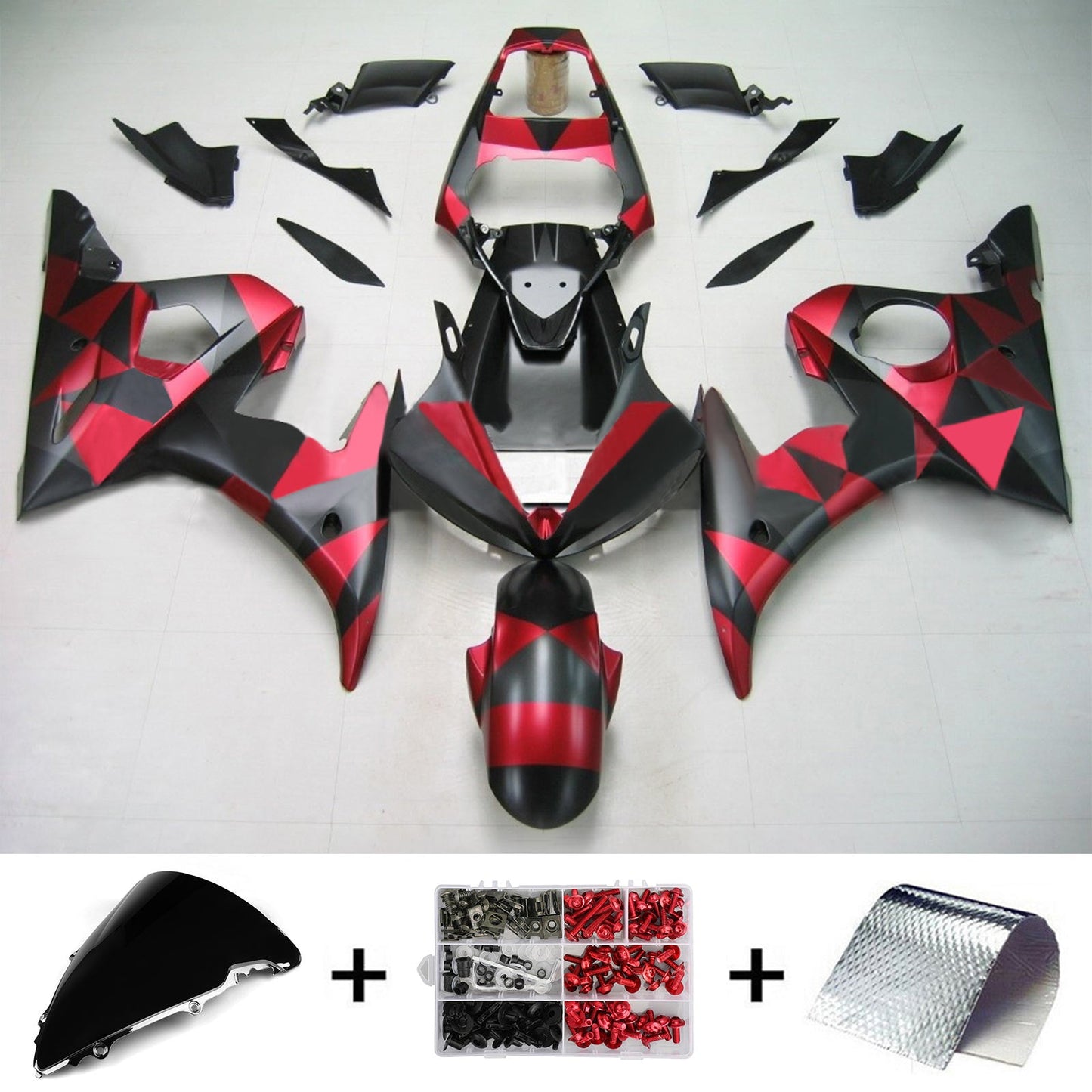 2003-2004 Yamaha YZF 600 R6 2006-2009 R6S Injection Fairing Kit Bodywork Plastic ABS #157