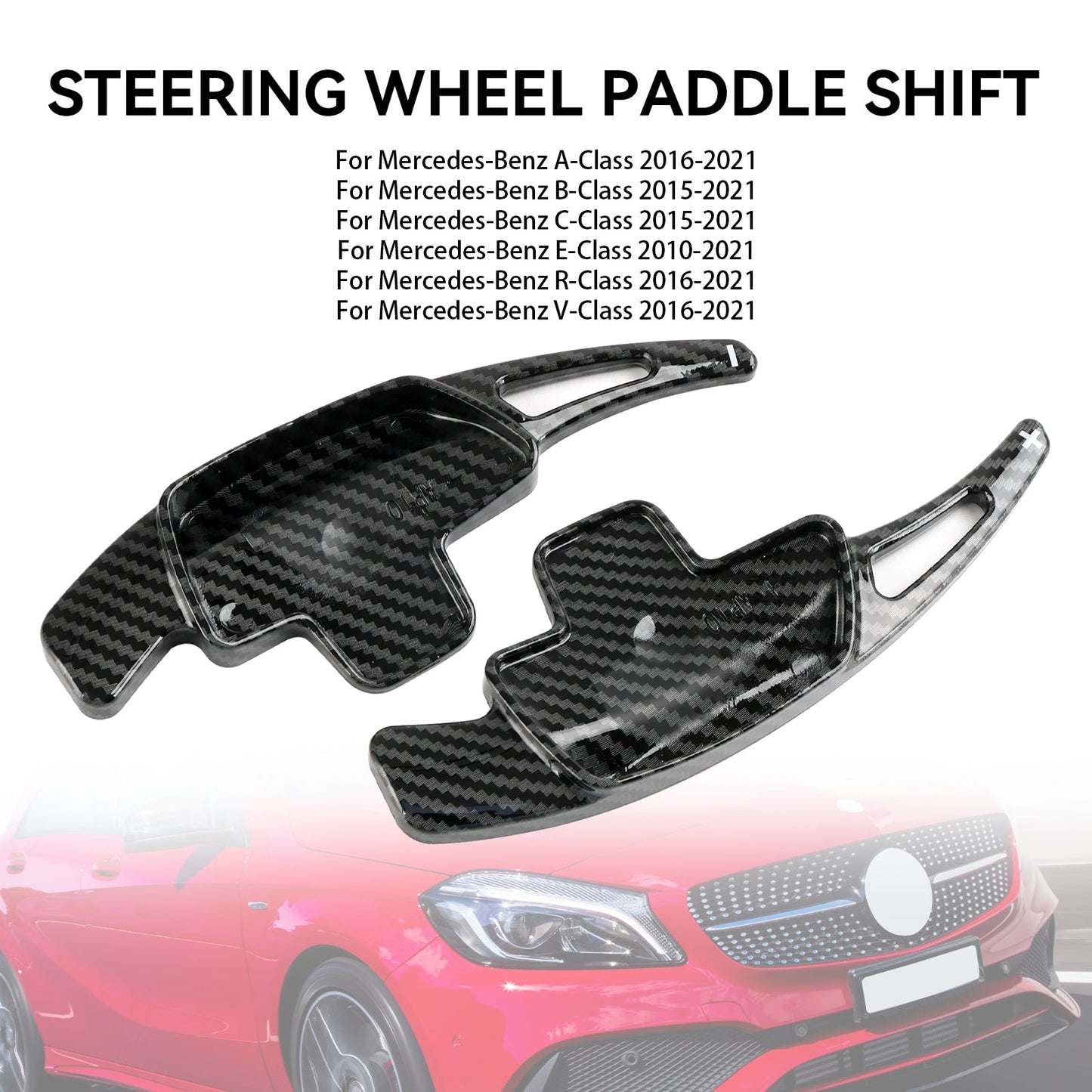 Steering Wheel Shift Paddle Shifter Extension Fit Mercedes-Benz A B C E S G