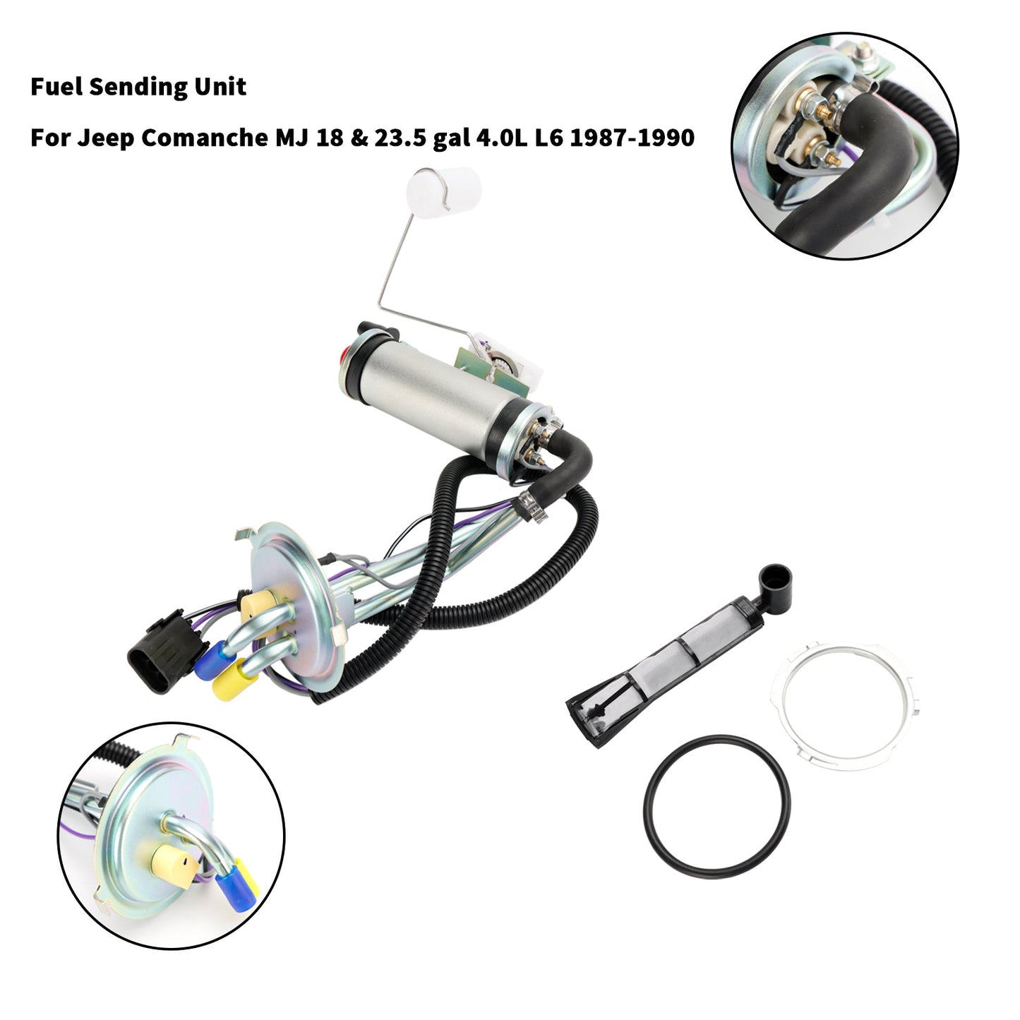 Jeep Comanche MJ 1987-1990 Gas Tank Sending Unit w/ F.I. w/ the Fuel Pump