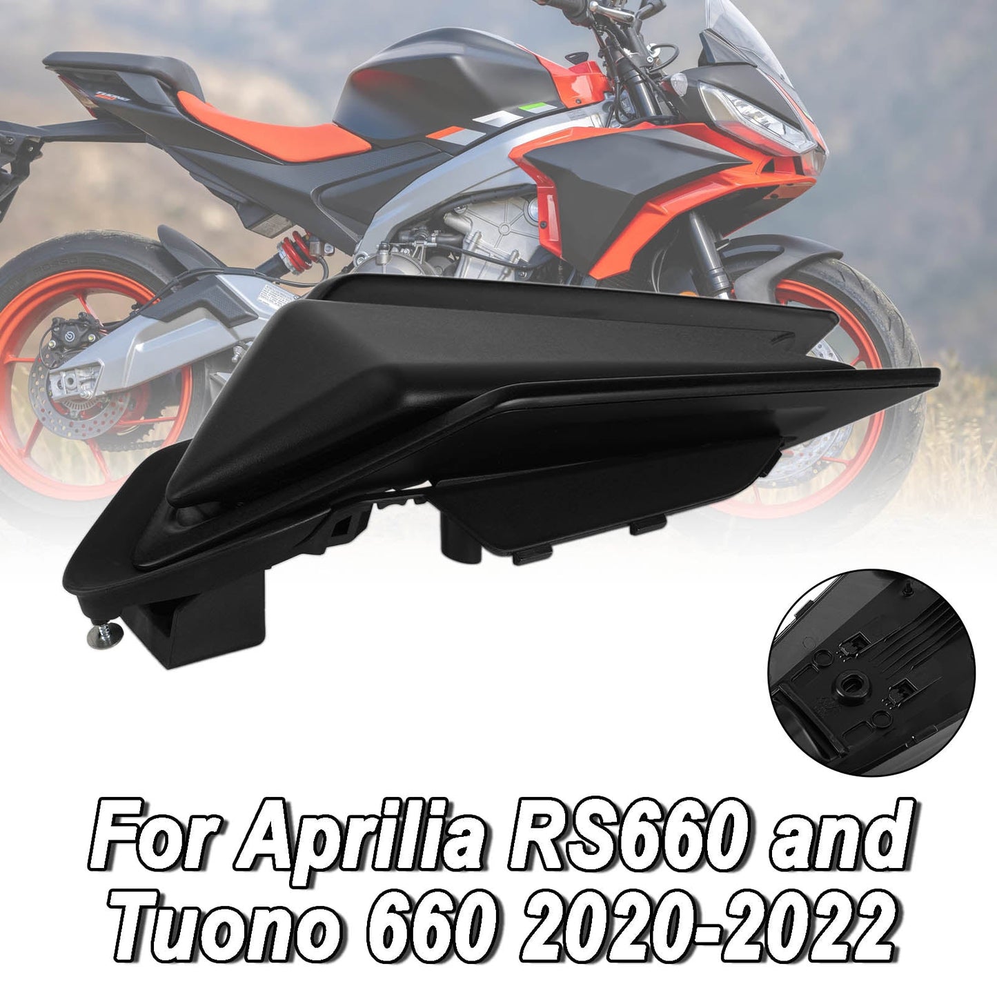 2020-2022 Aprilia RS660 RSV4 Tuono 660 Rear Cowl Tail FAIRING Cover Black