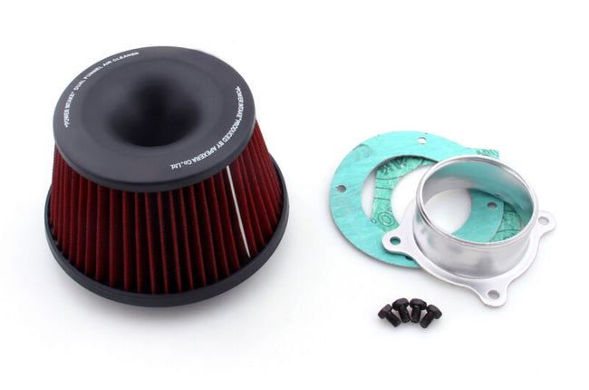 Universal Power Intake Air Filter 75mm Dual Funnel Adapter