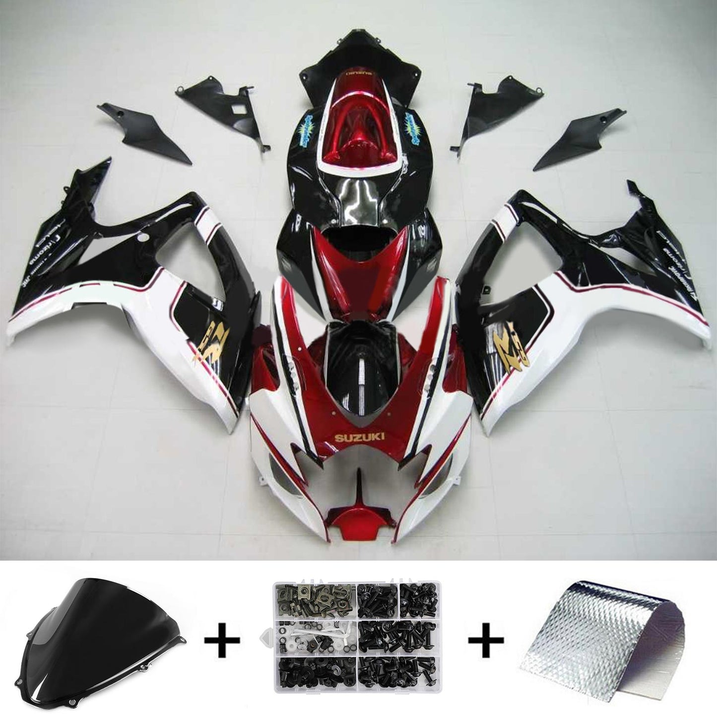 2006-2007 Suzuki GSXR 600/750 K6 Amotopart Injection Fairing Kit Bodywork Plastic ABS #178