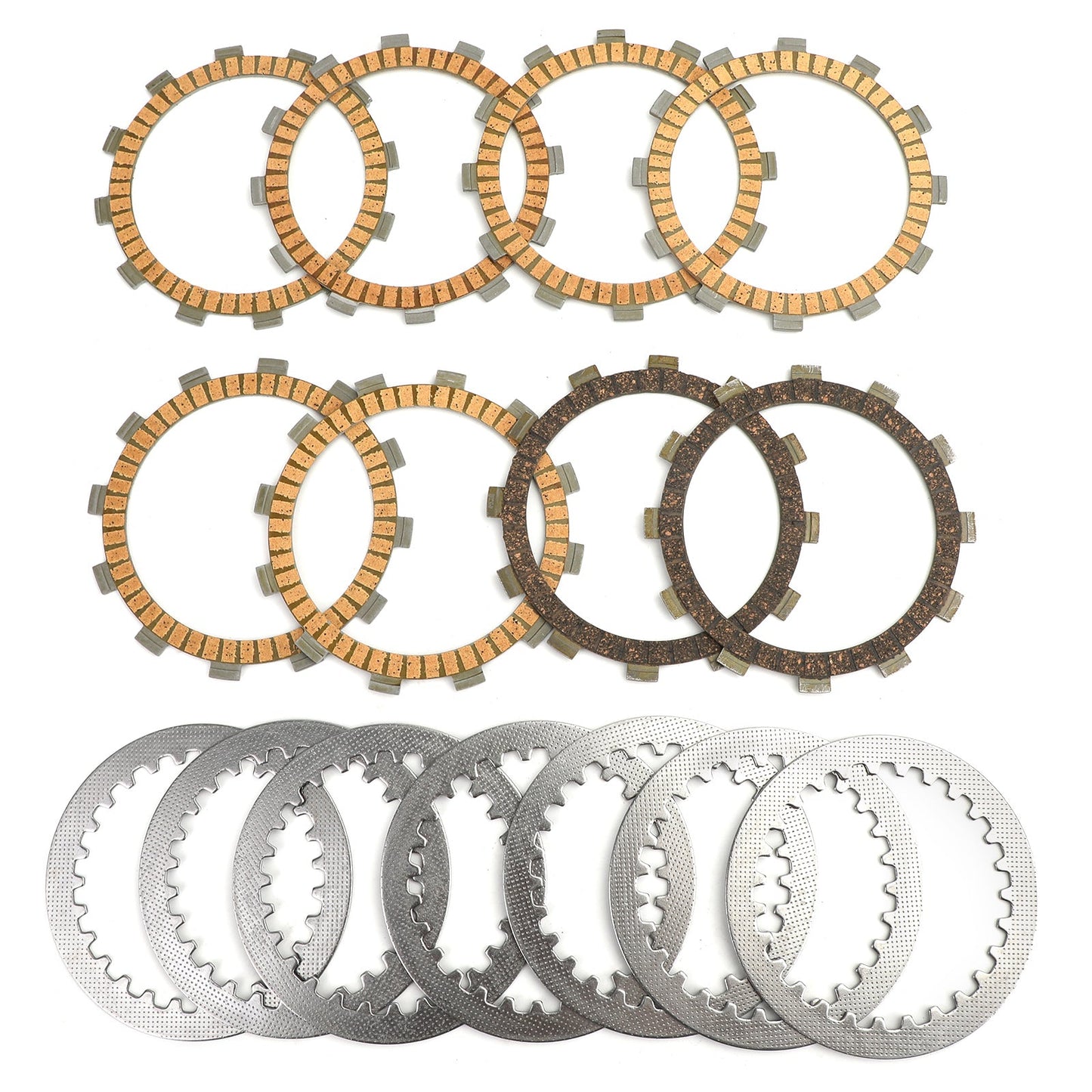 Clutch Plate Kit - Friction & Steel Plates For Yamaha FZ6 FZ6-N FZ6-NA FZ6-NAHG FZ6-SA2 FZ6SW FZS6W