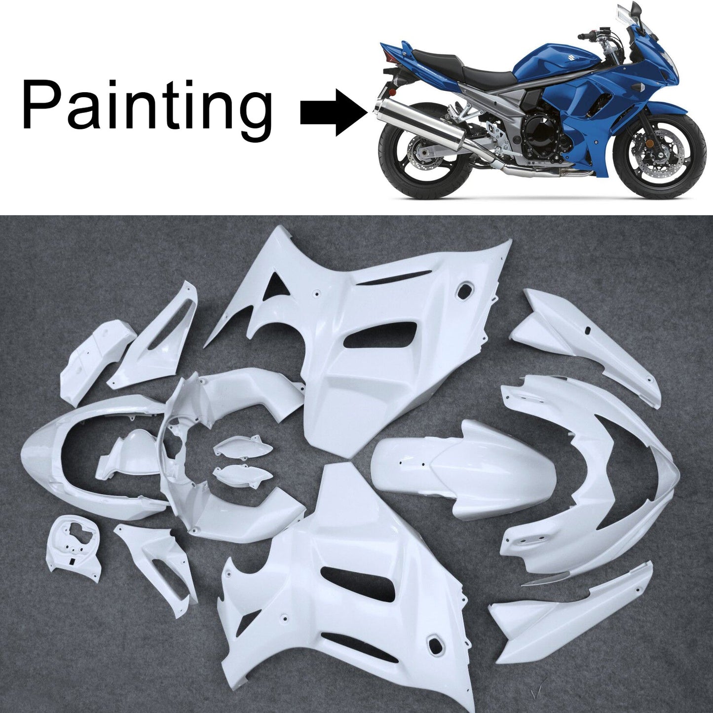 2012-2014 Suzuki GSX1250 FA Amotopart Injection Fairing Kit Bodywork Plastic ABS #104