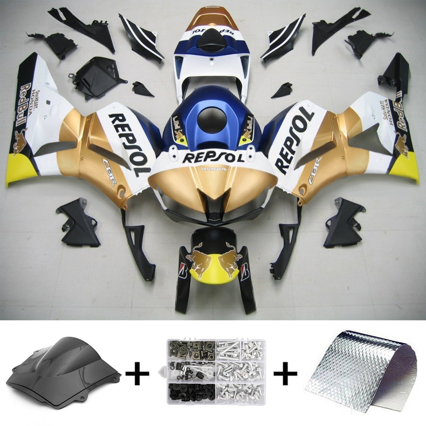 2013-2023 Honda CBR600RR F5 Injection Fairing Kit Bodywork Plastic ABS #101