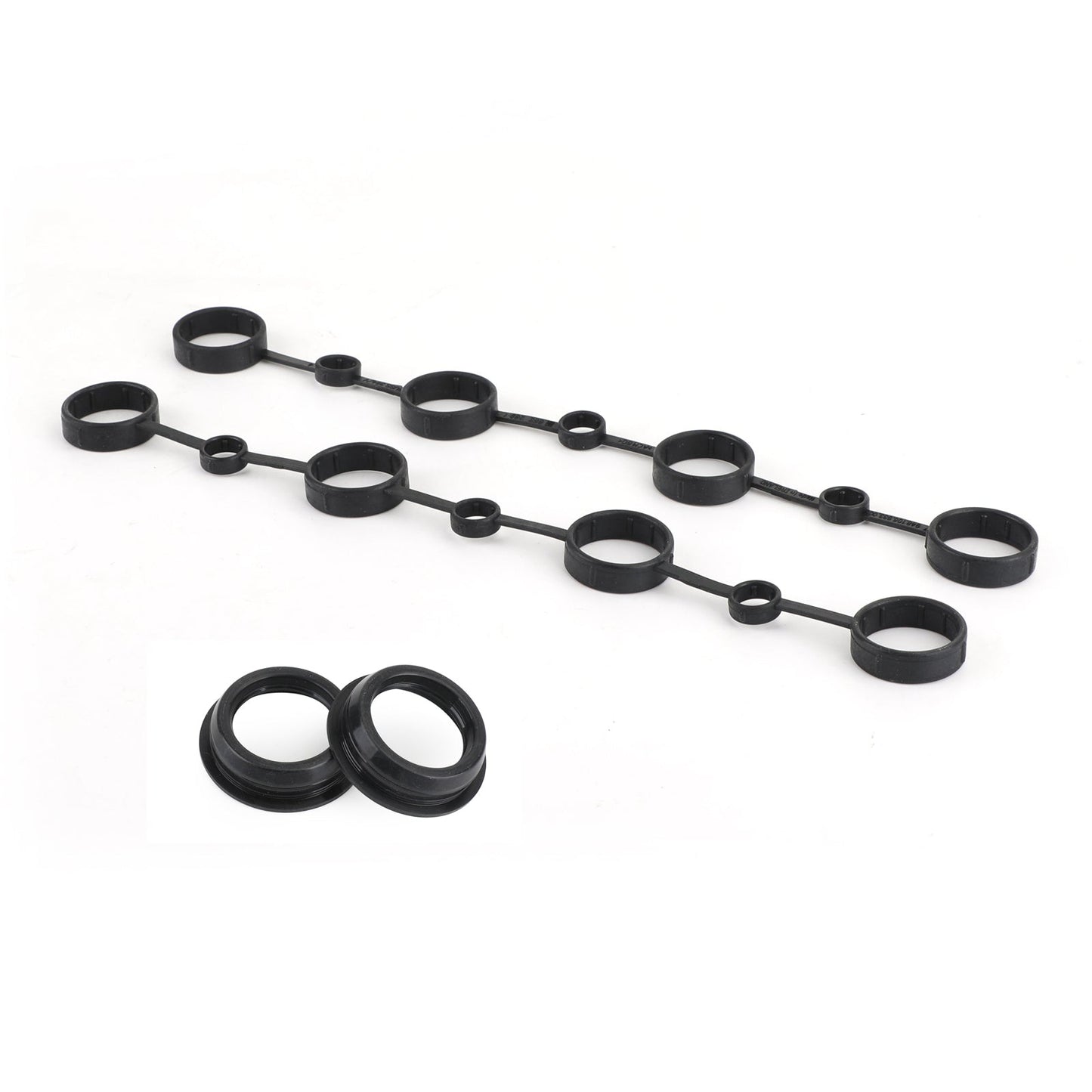 2003-2006 Porsche Cayenne Valve Cover Gasket Set BLK Left & Right