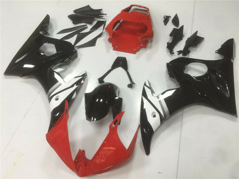 2003-2004 Yamaha YZF R6 Amotopart Fairing Red White Kit