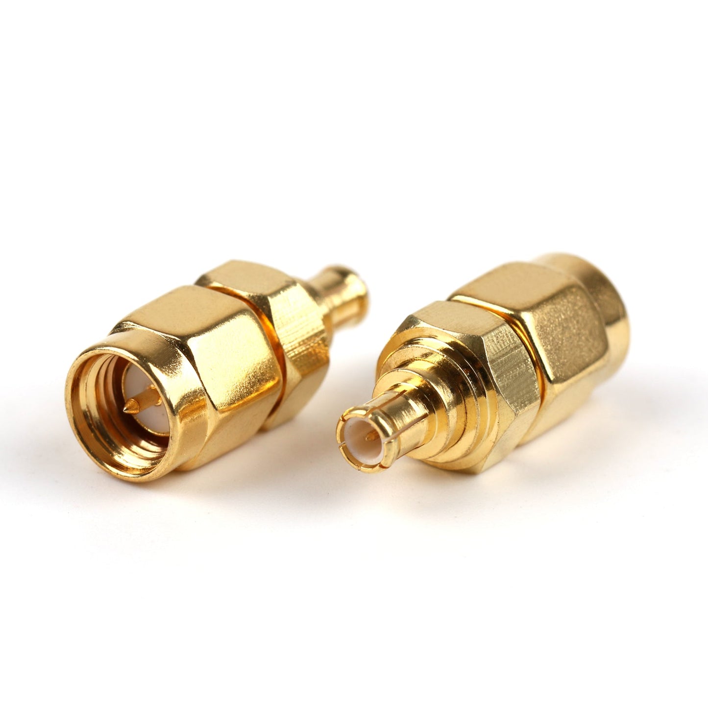 10x RF Adapter SMA Male Plug to MCX Male Gold-Plated RF Coax Adapter Connector