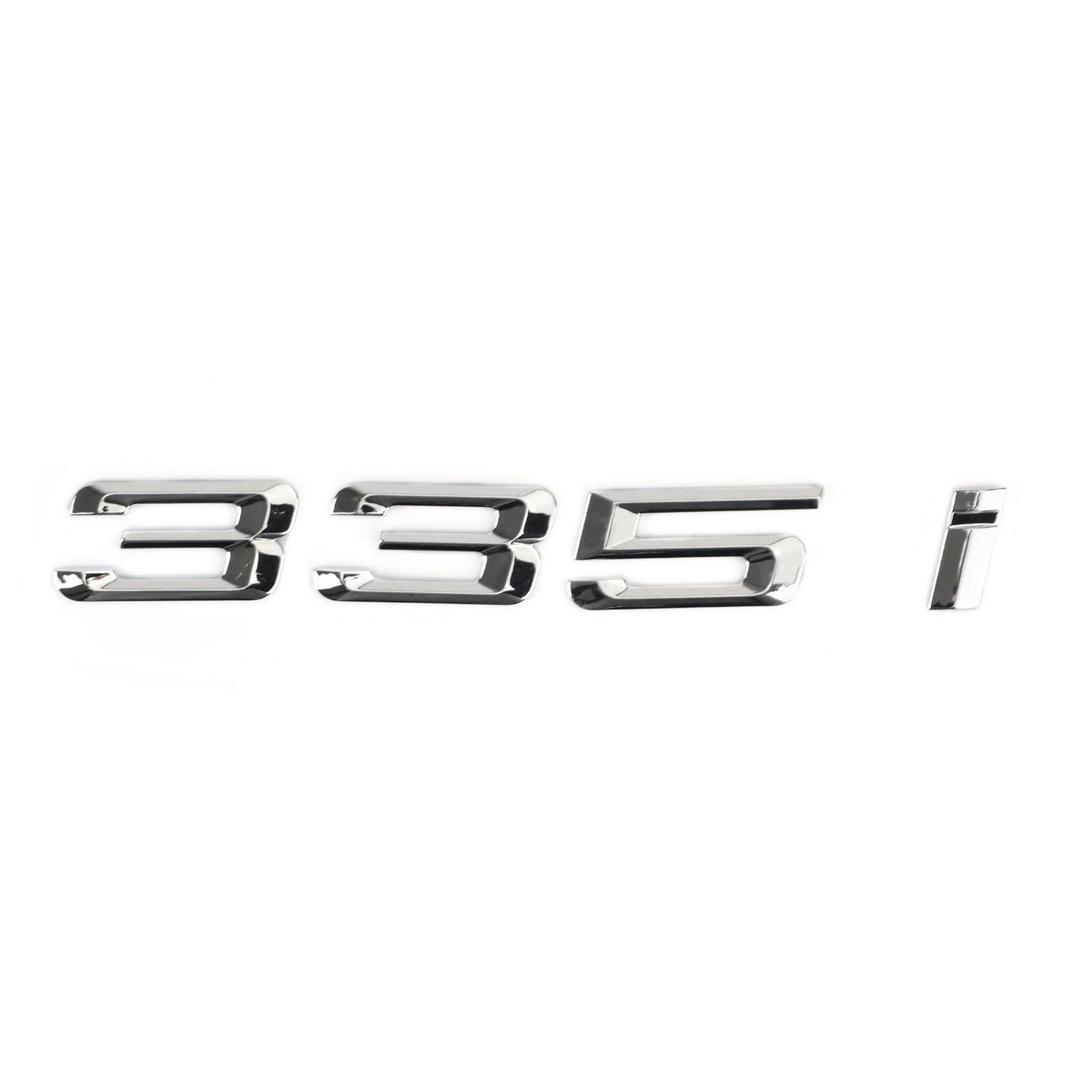 Rear Trunk Nameplate Badge Emblem Numbers Letter Decal 335 i Fit 335i Chrome