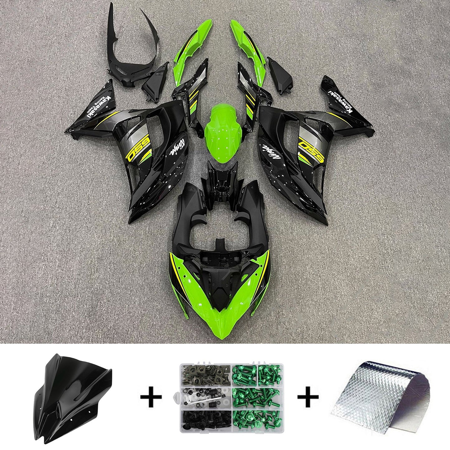 2017-2019 Kawasaki ER6F/Ninja650R Injection Fairing Kit Bodywork Plastic ABS#115