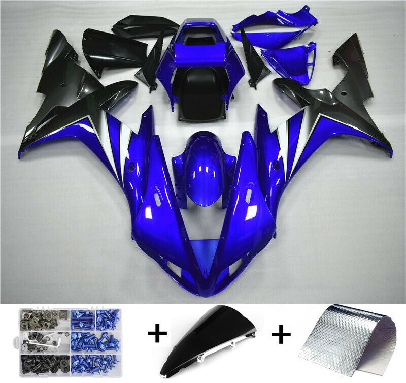 2002-2003 Yamaha YZF R1 Amotopart Fairing Gloss Blue Kit