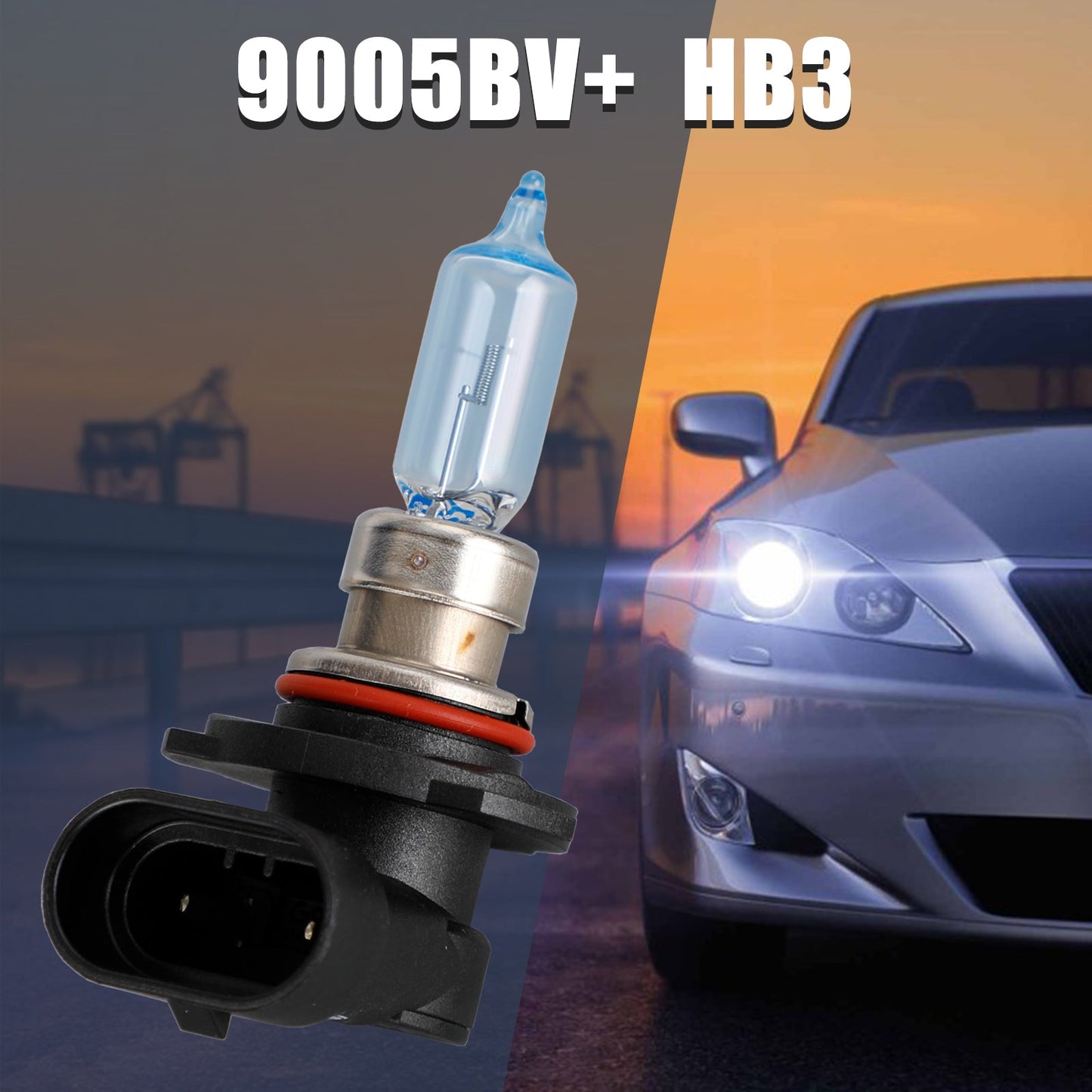 For Philips 9005BV+ BlueVision 4000K Car Headlight Bulbs HB3 12V60W P20D