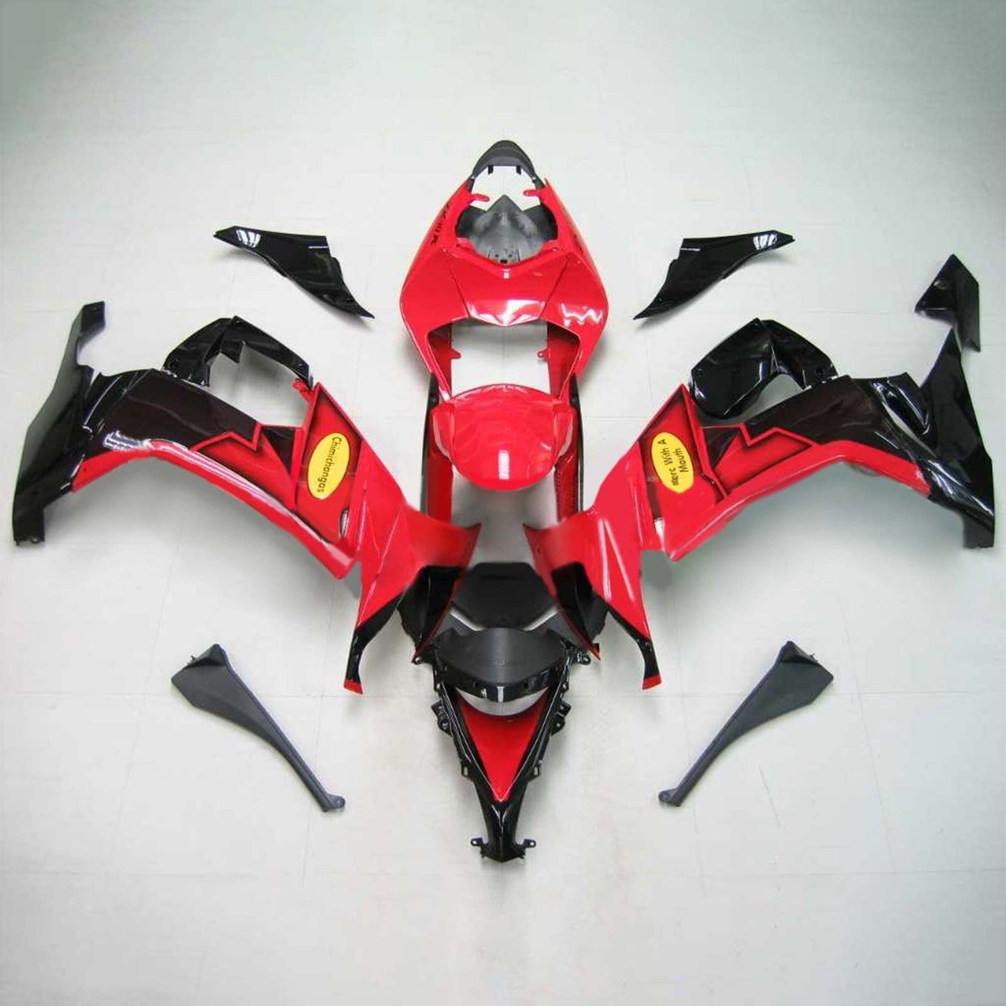 2008-2010 Kawasaki ZX10R Amotopart Injection Fairing Kit Bodywork Plastic ABS #111