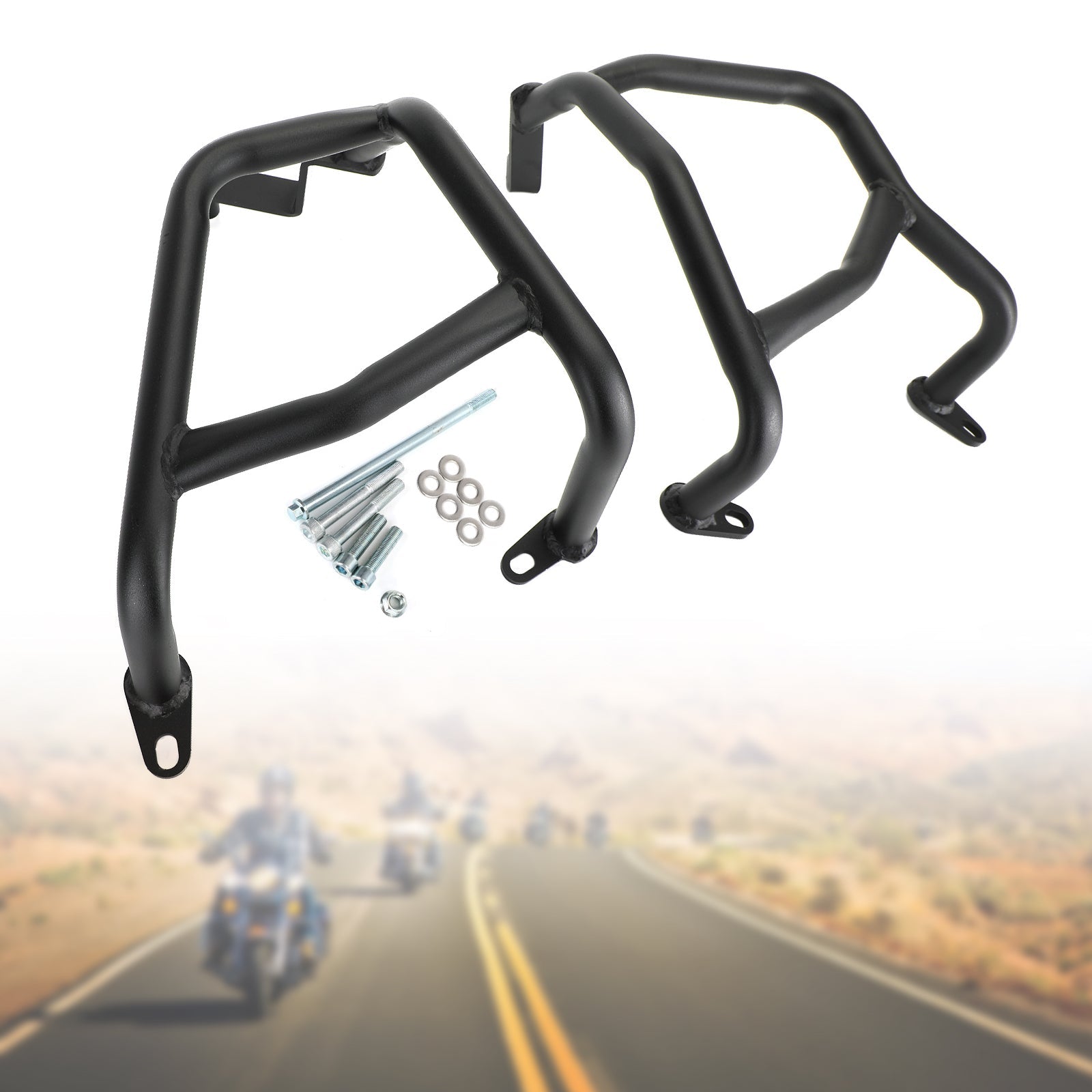 Engine Guard Crash Bar Frame Protector Bumper Black For Honda Cb 400X ...