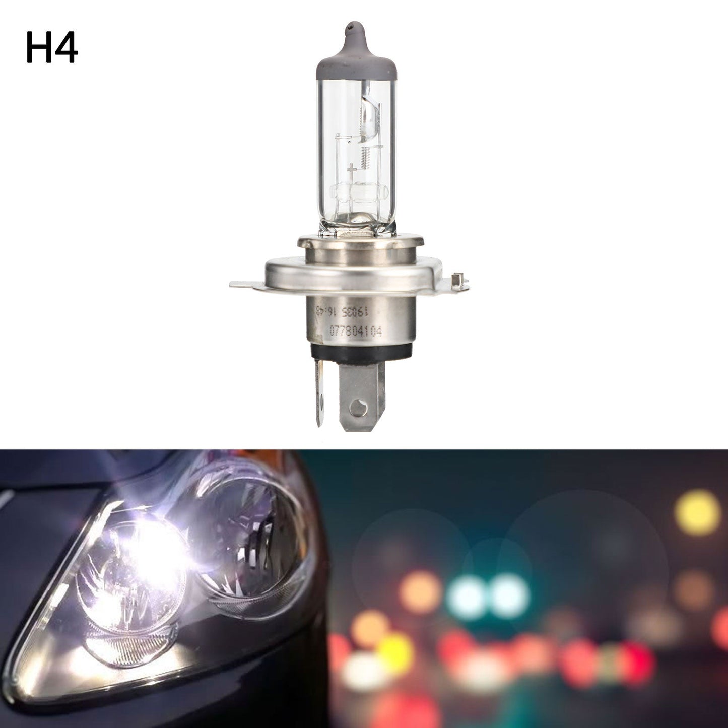 For GE General Lighting Halogen Headlight H4 12V60/55W P43T