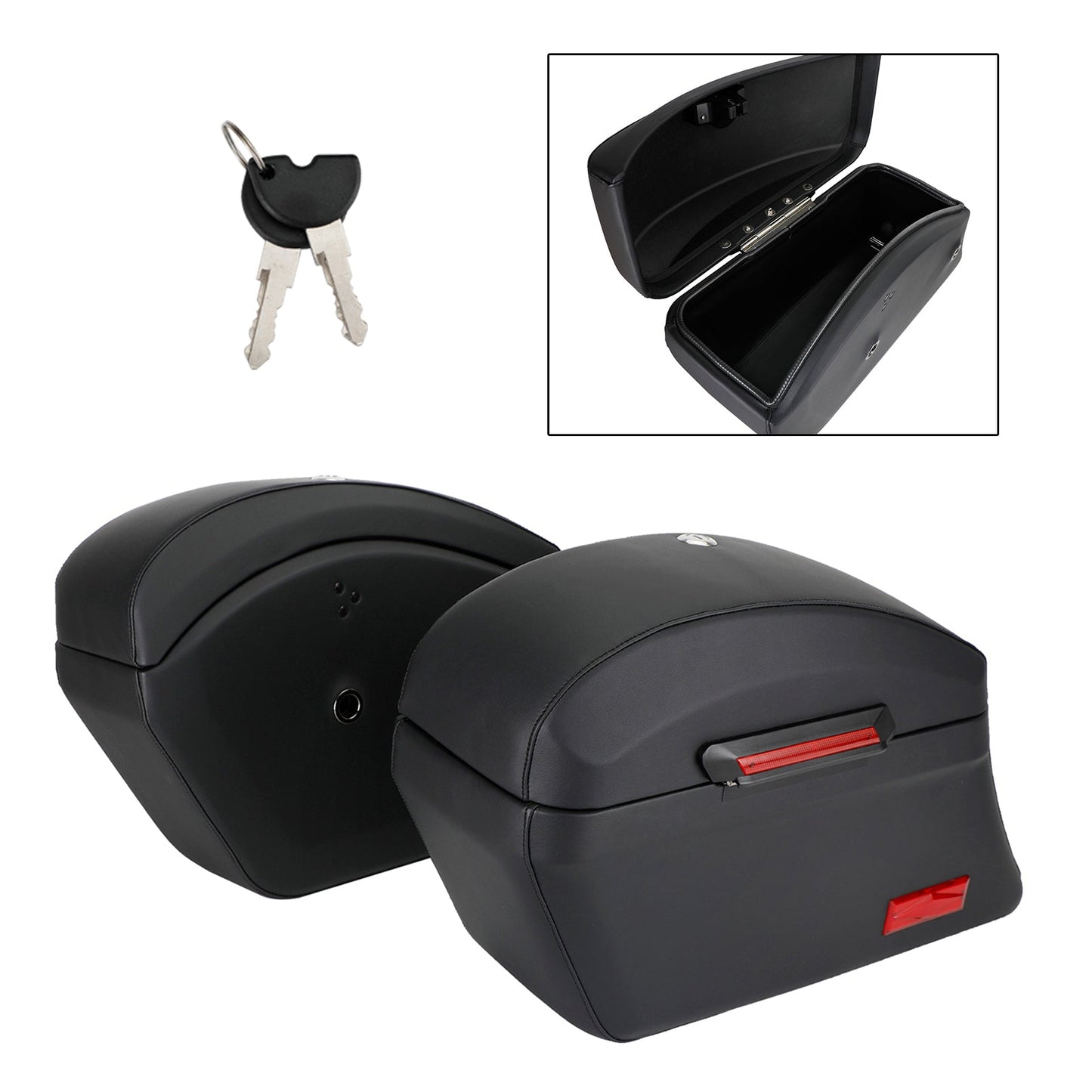 Heavy Duty Mounting Kit & Hard Bags Saddlebags For Fat Boy Softai Road King