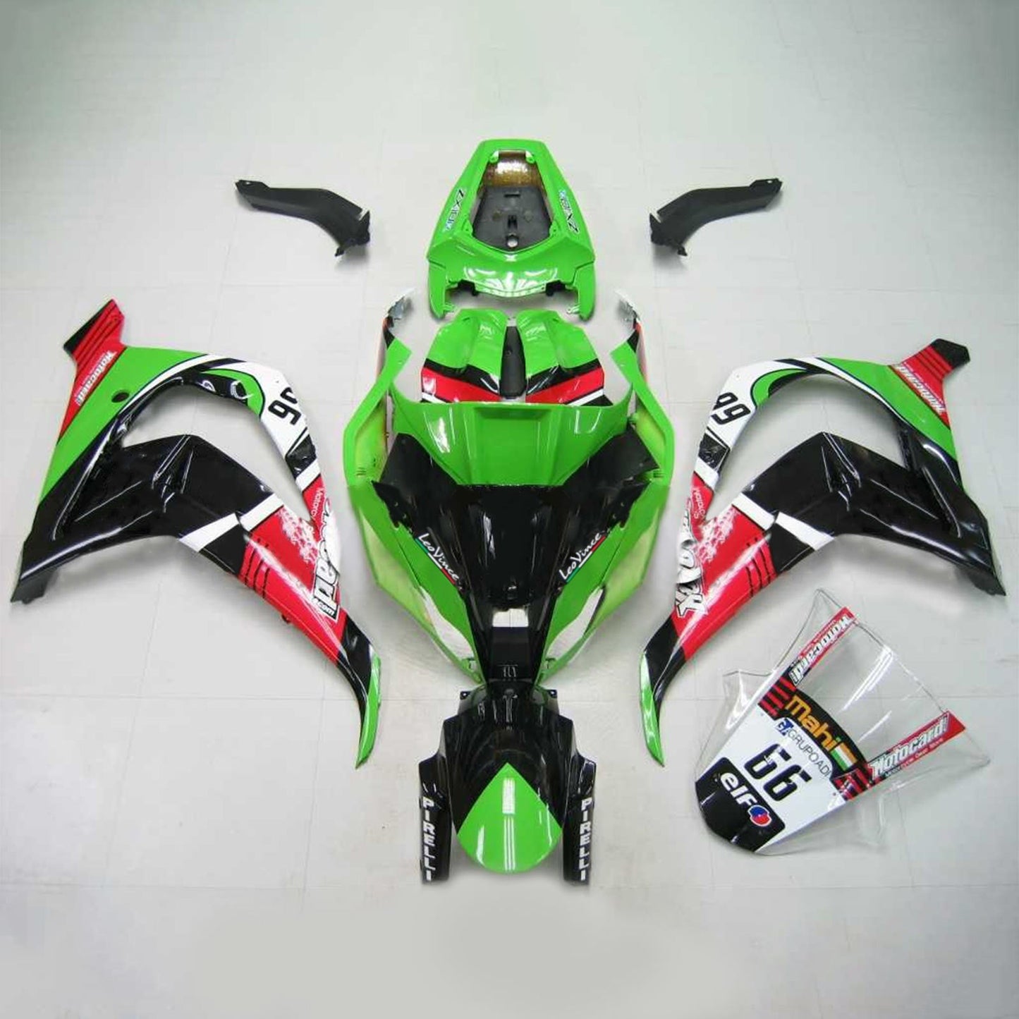 2011-2015 Kawasaki ZX10R Amotopart Injection Fairing Kit Bodywork Plastic ABS #107