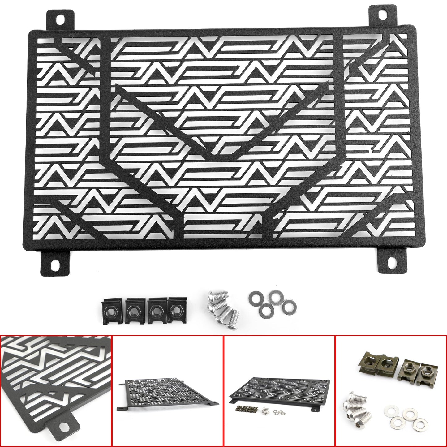 Radiator Cooler Grille Guard Cover Protector For Kawasaki Ninjia 400 2018 Black