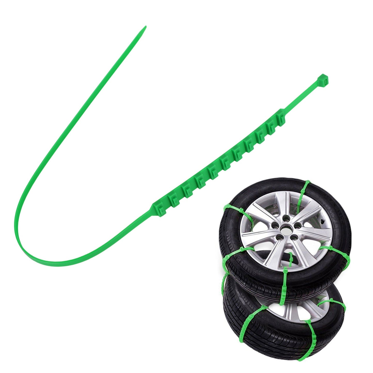 10PCS Snow Tire Chain Anti-Skid Belt For Car Truck SUV Emergency Winter Driving