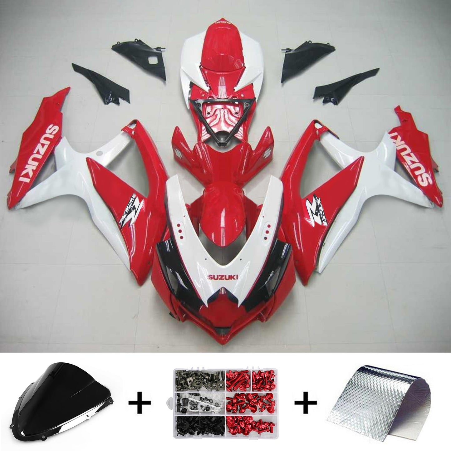 2008-2010 Suzuki GSXR 600/750 K8 Amotopart Injection Fairing Kit Bodywork Plastic ABS #132