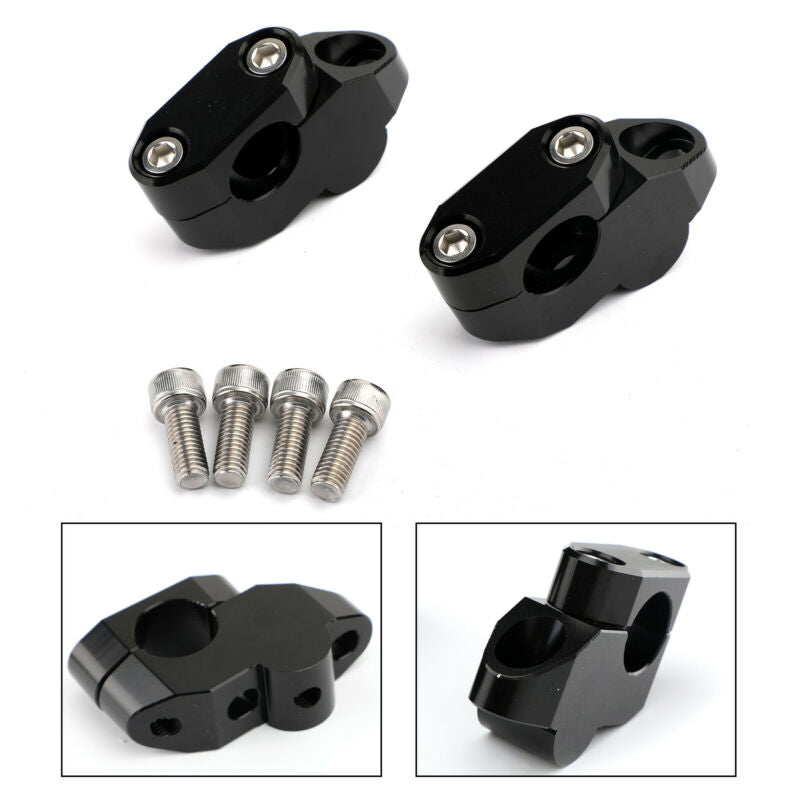 DE NOIR + CNC pour GUIDON Yamaha moto PONTET H26MM BRIDE MOTO 鑴?2MM NUEF Honda