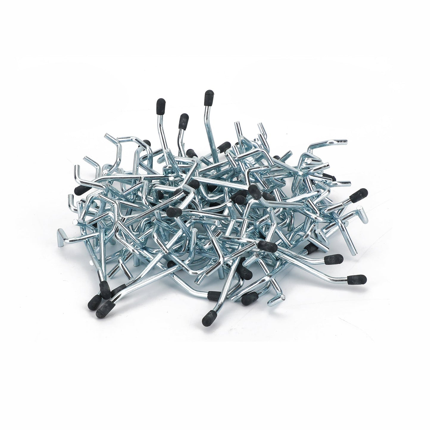 50Pcs Peg Hooks 2 Inch Pegboard Hooks Safety Black Tip Peg Board Hooks