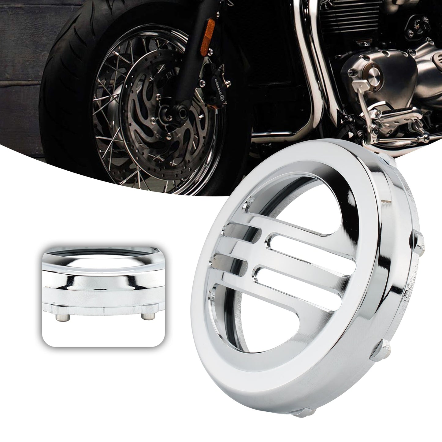 Horn Cover Universal Decorative Cover For bobber T120 T100 Street twin Black