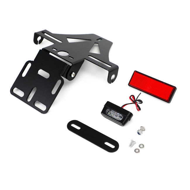 Universal Motorcycle Adjustable Angle License Number Plate Frame Holder Bracket