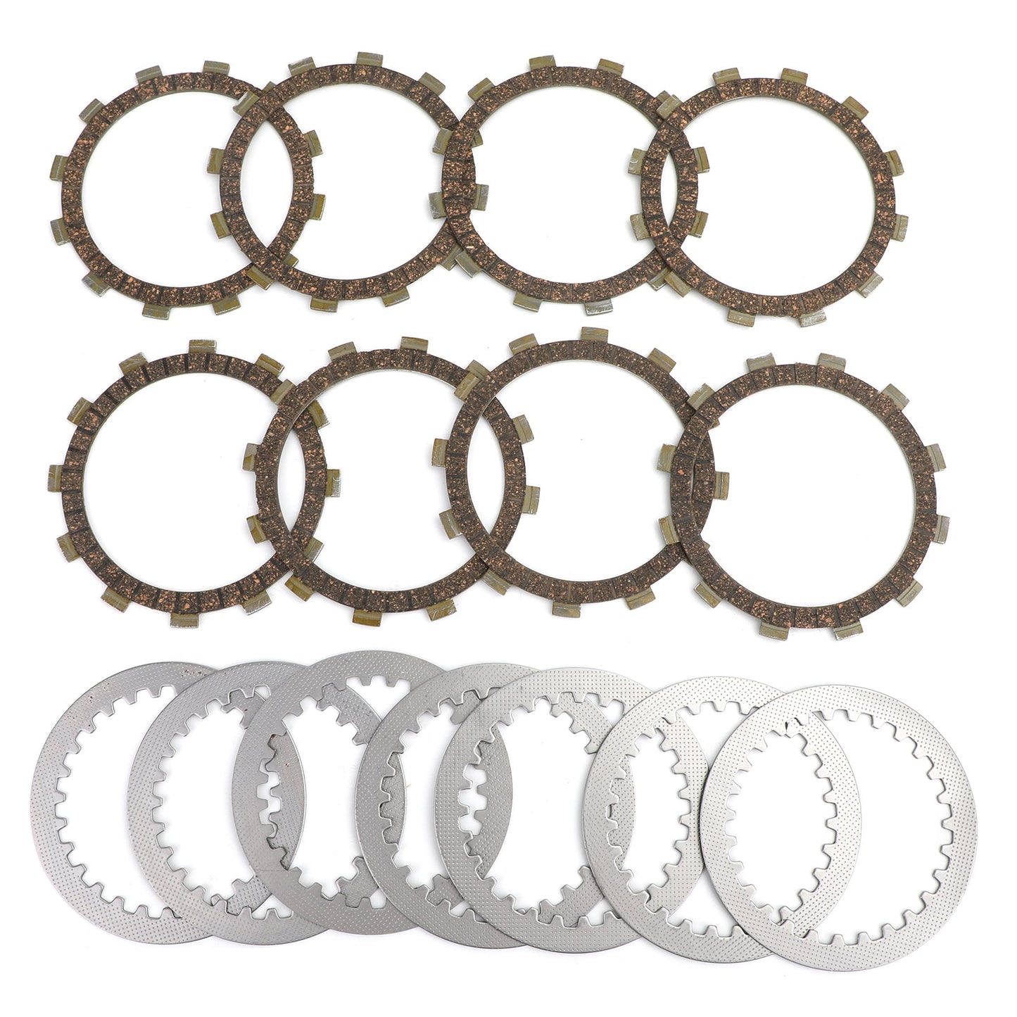 Clutch Plate Kit - Friction & Steel Plates For Yamaha XJR400 4HM XJ400S/L XJ600N/S XZ550RJ/RK XJ650G/S/LH/RL/LJ