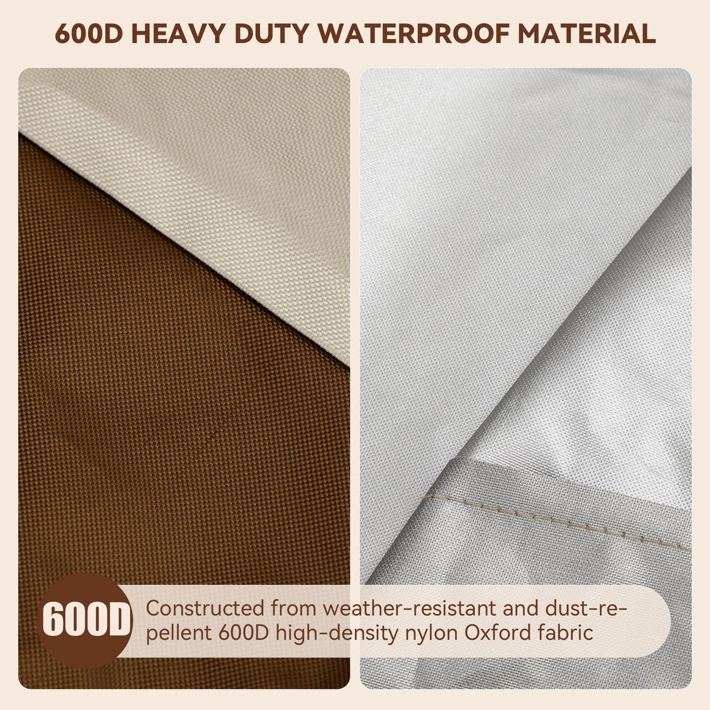 600D Sofa Covers Waterproof Patio Furniture Cover for Outdoor Couch Cover