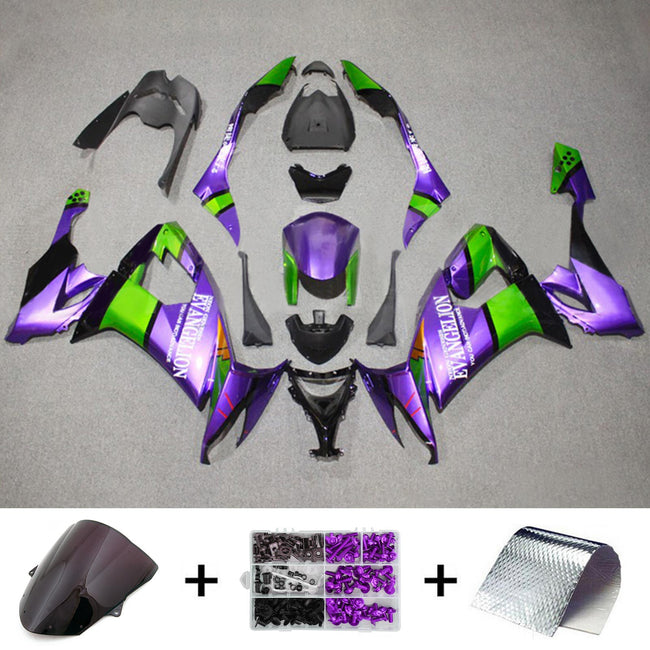 2008-2010 Kawasaki ZX10R Injection Fairing Kit Bodywork Plastic ABS#124