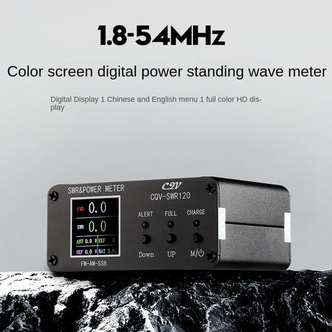 1.8MHz-54MHz Standing Wave Meter 240 * 240 Full Color LCD Display Power meter