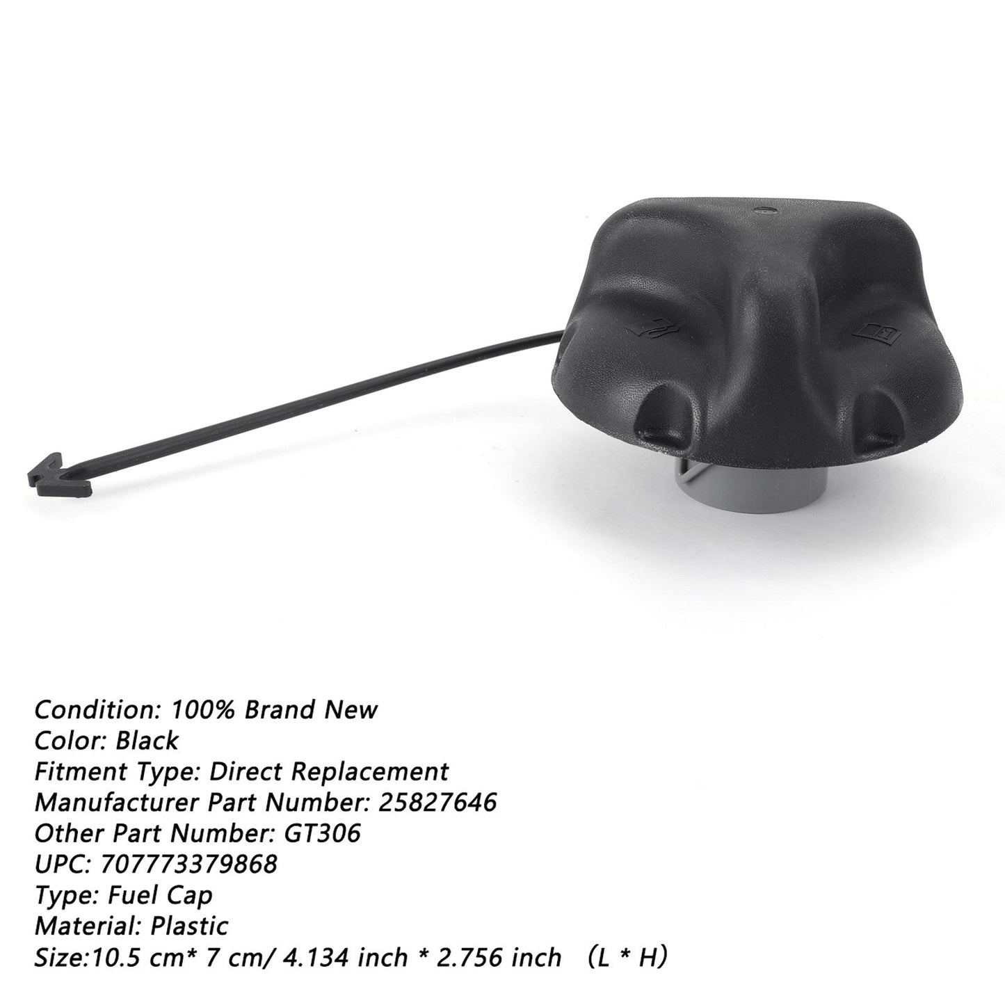 Fuel Tank Gas Cap For 2004-2010 Hummer H2 H3 H3T GM 25827646