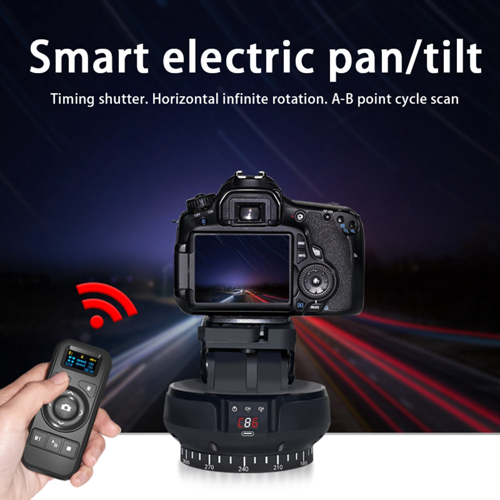 360° Panoramic Rotating Head Remote Control Pan Tilt Suitable for mobile Phones/Cameras etc