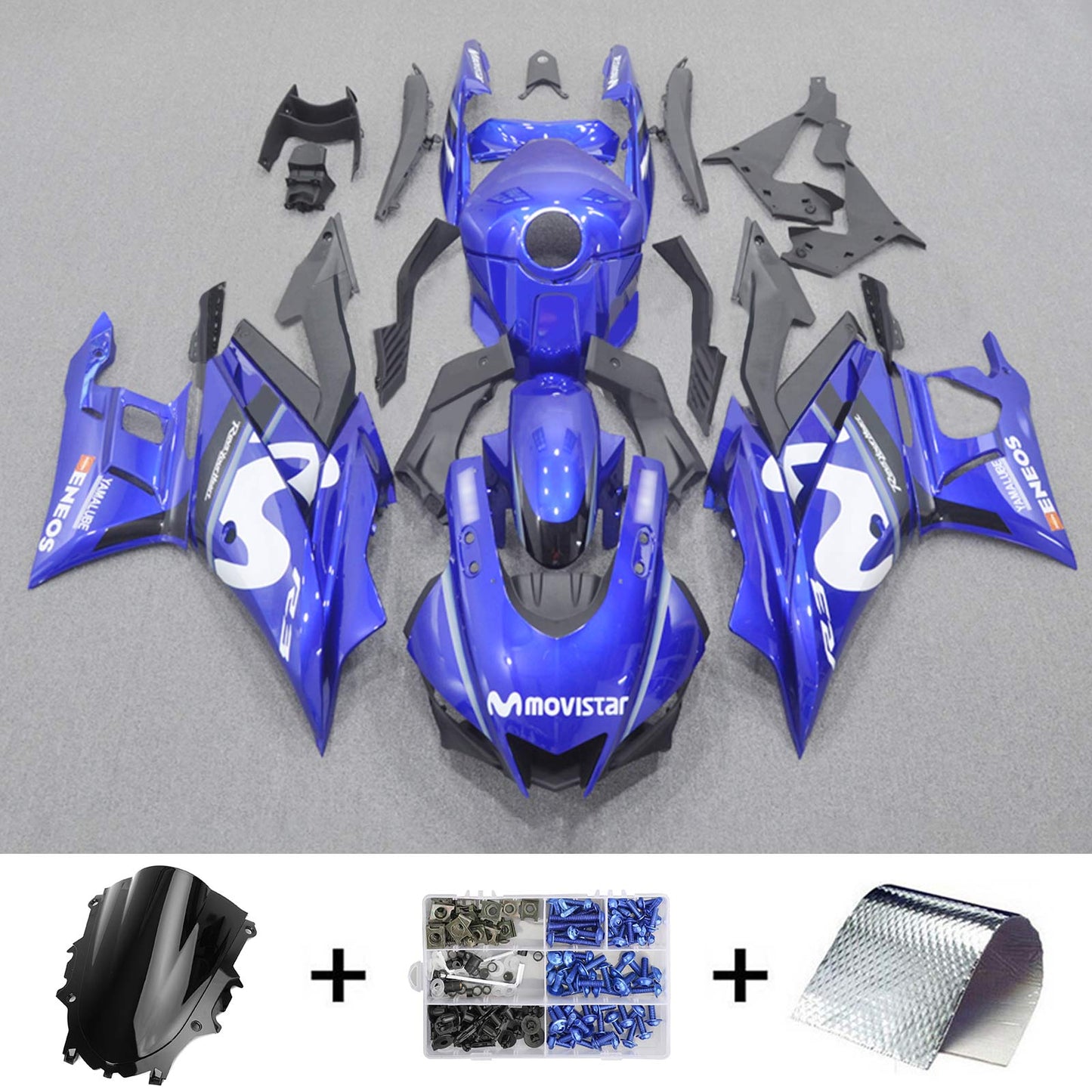 2022-2023 Yamaha YZF-R3 R25 Injection Fairing Kit Bodywork Plastic ABS #109