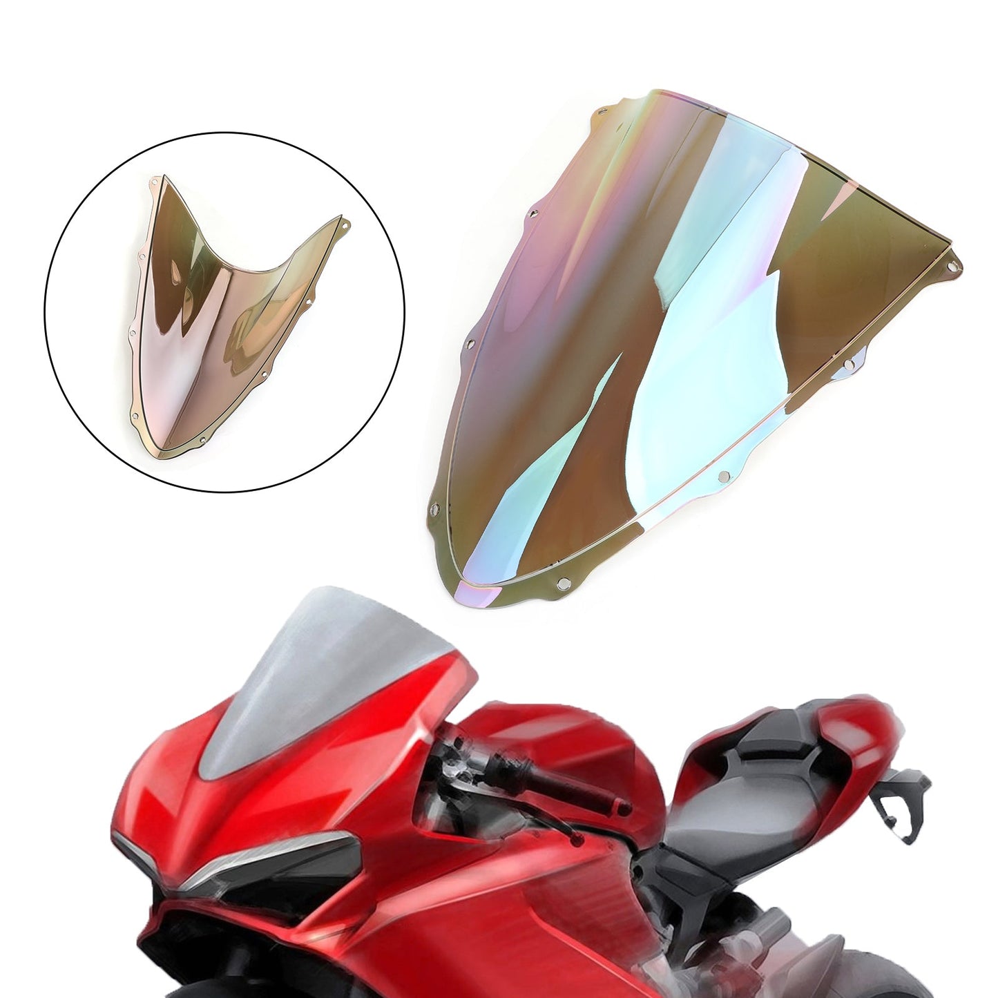 ABS Plastic Motorcycle Windshield WindScreen for Ducati 1299 2015-2020