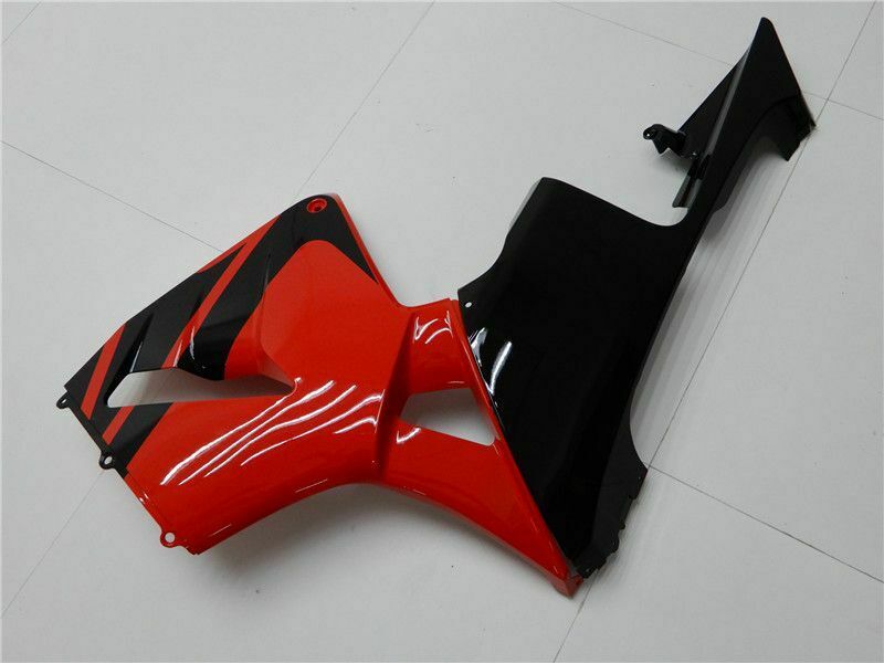 2005-2006 Honda CBR600RR Black Red Fairing Kit by Amotopart Fairings