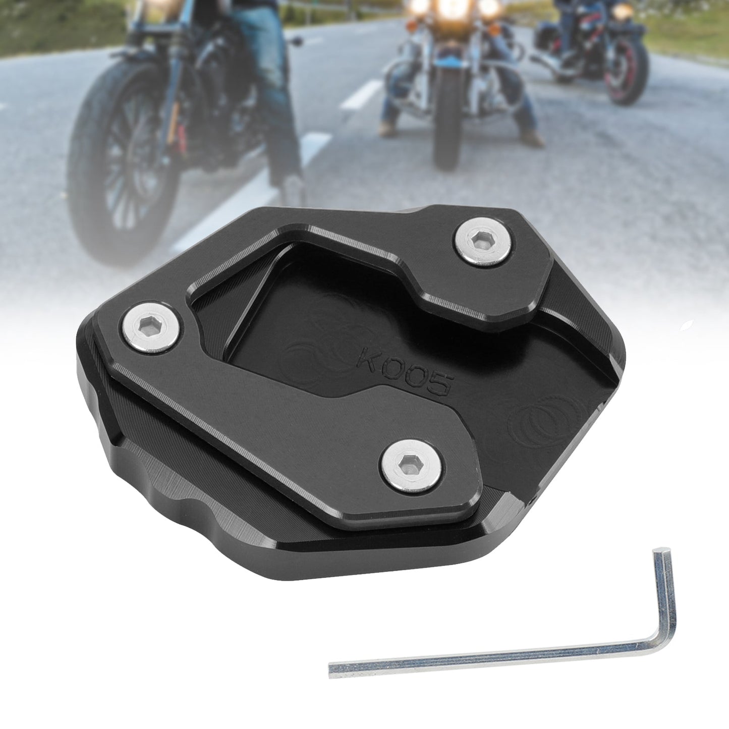 Kickstand Enlarge Plate Pad fit for Yamaha MT-09 MT 09 2021-2022