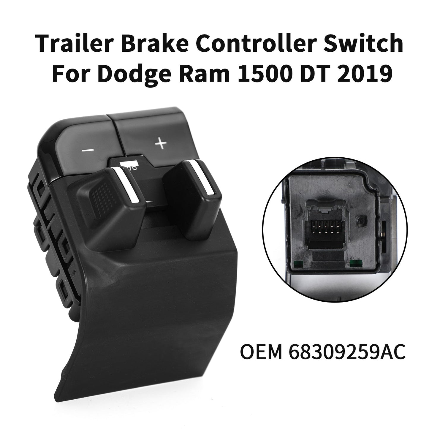 New Trailer Brake Controller Switch For Dodge Ram 1500 DT 2019 68309259AC